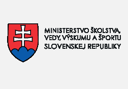 [logo Ministerstvo školstva, vedy, výskumu a športu SR]